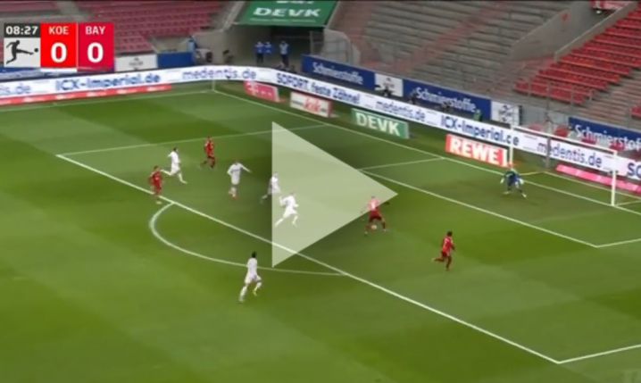 Lewandowski STRZELA GOLA na 1-0 z FC Köln! [VIDEO]